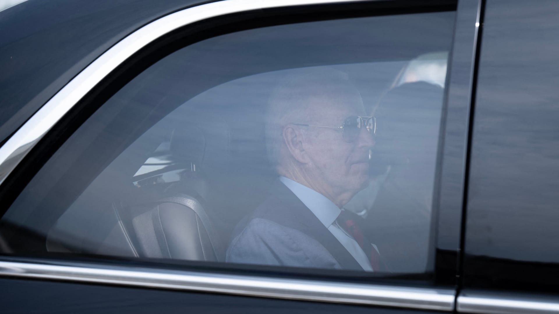 US President Joe Biden arrives to board Air Force One at Joint Base Andrews in Maryland on June 9, 2023. The President and US First Lady Jill Biden travel to North Carolina.