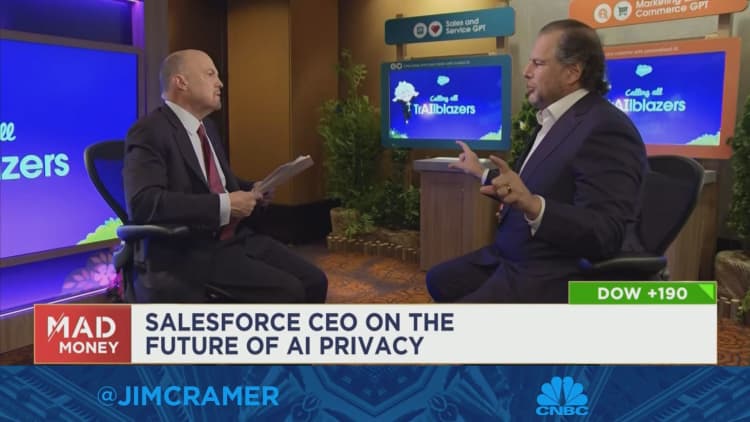 Salesforce CEO Marc Benioff: the A.I. 'trust layer' will anonymize data to add a level of security
