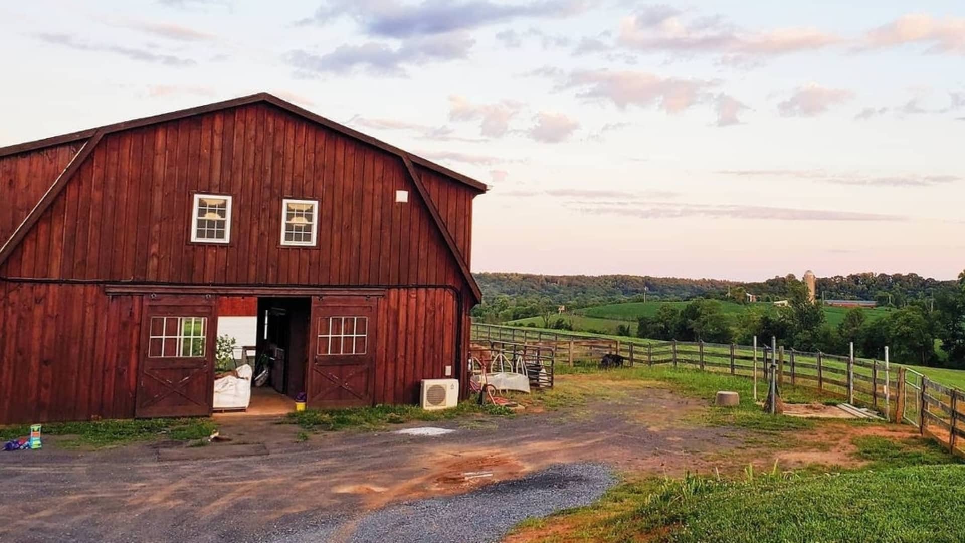 The Brown Barn, which also housed horses, sheep and goats, was Be Still Getaways' first property.