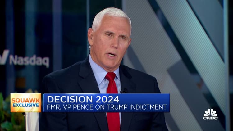 Former Vice President Mike Pence on Trump indictment: I cannot defend what is alleged
