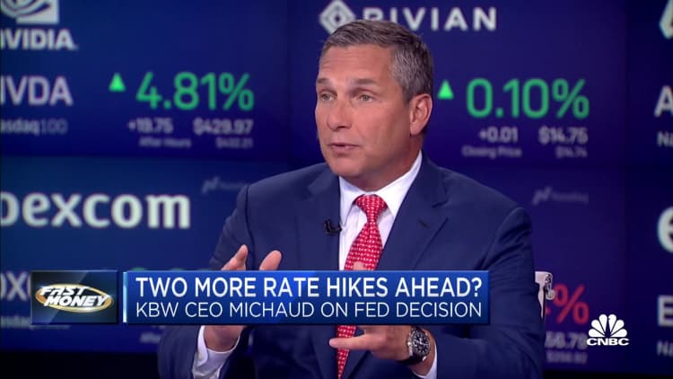 'Bite of these higher rates is gaining traction almost every day,' KBW CEO Thomas Michaud says