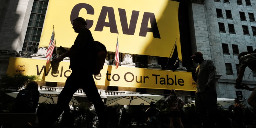 Mediterranean restaurant chain Cava stock soars as much as 117% in market debut