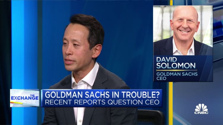 Los empleados de Goldman Sachs están preocupados por el estilo de liderazgo del CEO David Solomon
