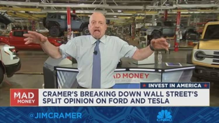 'I don't think Ford and Tesla are mutually exclusive,' says Jim Cramer