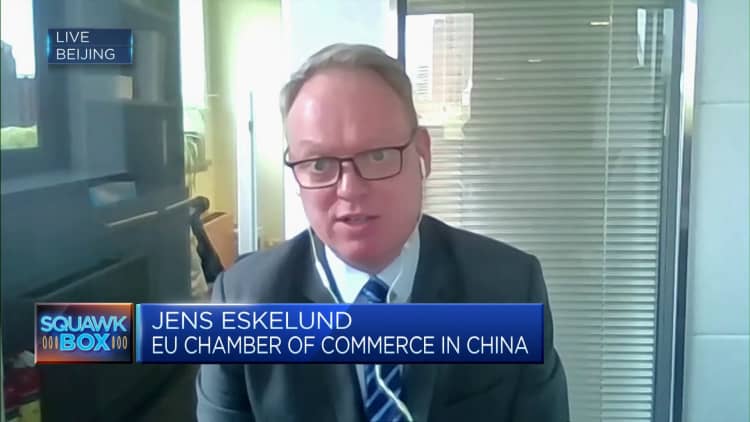 EU Chamber of Commerce in China discusses its members' 'primary concern'