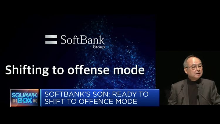 SoftBank CEO Masayoshi Son says the giant is ready to switch to attack mode