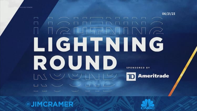 Lightning Round: AMD is 'okay' just not as 'fabulous' as the market thought it was, says Jim Cramer