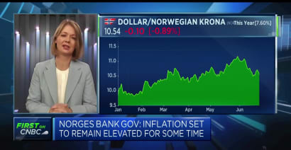 Wage growth and weak currency are contributors to high inflation, Norges Bank governor says