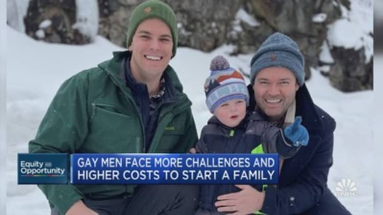 Gay male couples face more challenges, higher costs to start a family