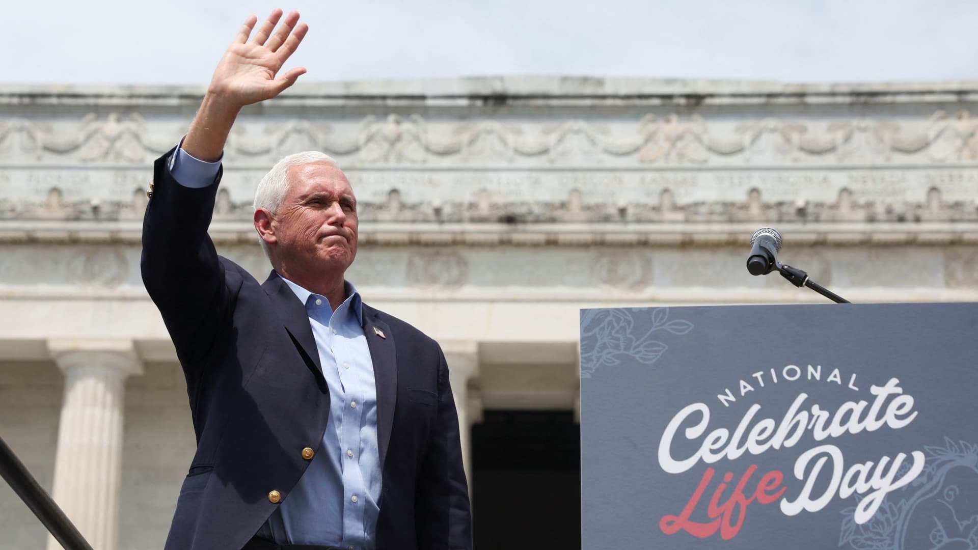 Former Vice President and presidential candidate Mike Pence calls for tighter federal abortion restrictions, but others keep their distance