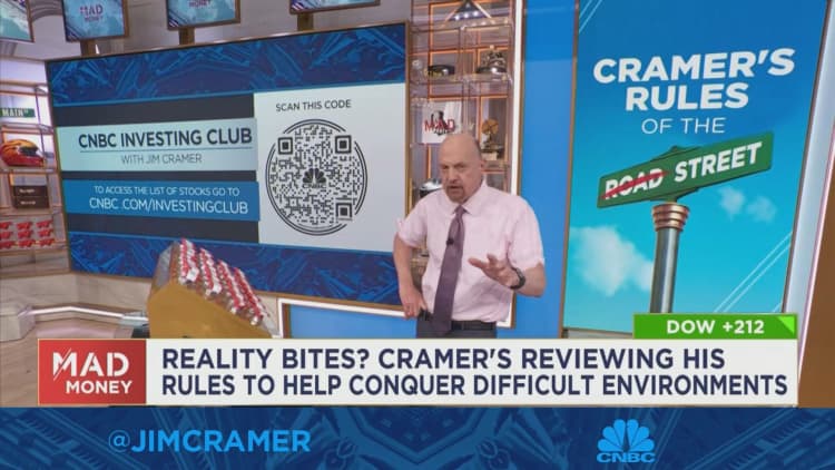 Marktcorrecties zijn als regen, ze zijn onvermijdelijk, zegt Jim Cramer