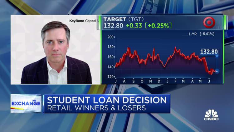 Student loan repayment will be a net negative impact on the consumer, says Keybanc's Bradley Thomas