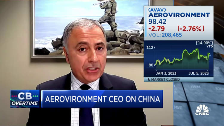 A.I. will be vital for the U.S. to 'keep its lead' against China: AeroVironment CEO Wahid Nawabi