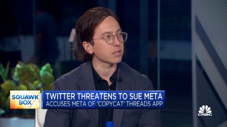 Twitter threatens to sue Meta over 'copycat' Threads app