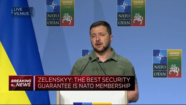 Zelenskyy: De beste garanties zijn dat Oekraïne lid wordt van de NAVO