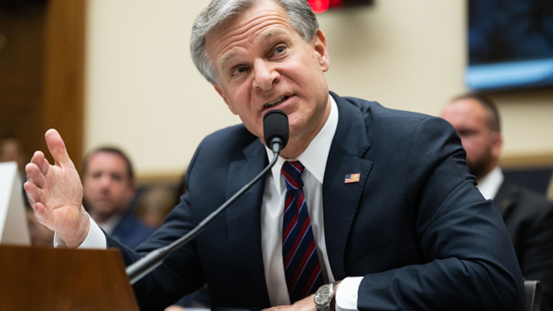 Communist Party cells influencing U.S. firms’ China operations, FBI Director Wray says