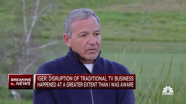 Disney CEO Bob Iger on linear TV: Disruptive forces are greater than I thought