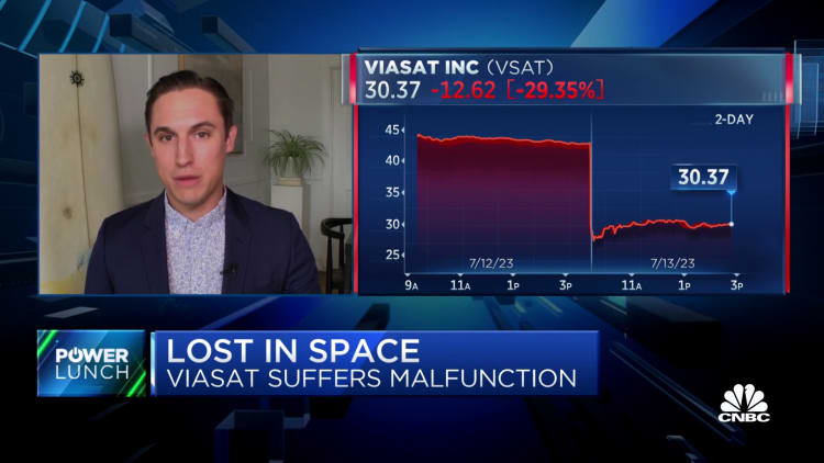 Viasat shares plunge toward worst day ever after new satellite malfunctions