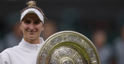 Marketa Vondrousova is Wimbledon's first unseeded female champion after beating Ons Jabeur