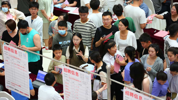 China youth unemployment hits another record high in June