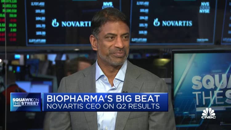 Novartis CEO: We expect our six key drugs to grow ahead of analyst expectations