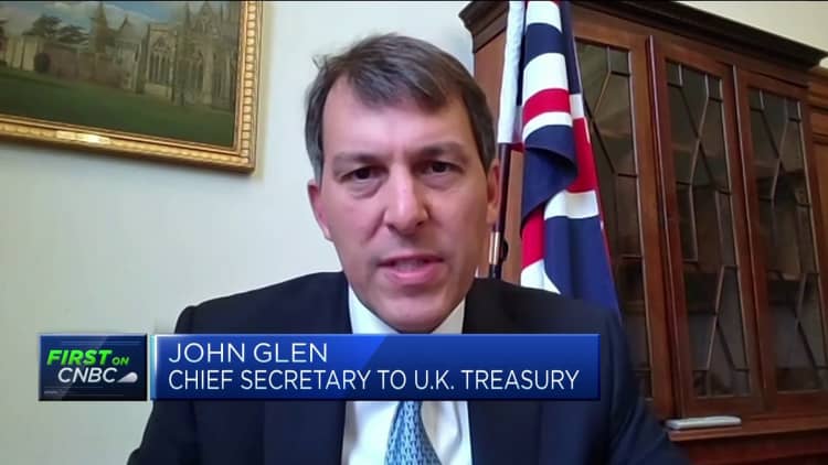 Public sector pay rise won't be inflationary, UK Treasury's Glen says
