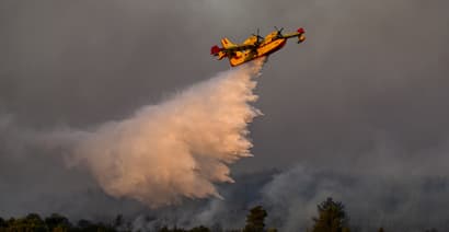 EU sends water bombers to combat Greece wildfires as temperature records tumble