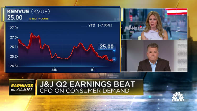 J&J CFO Joseph Wolk wins on second-quarter earnings: We're in a very strong position in the second half of 2023