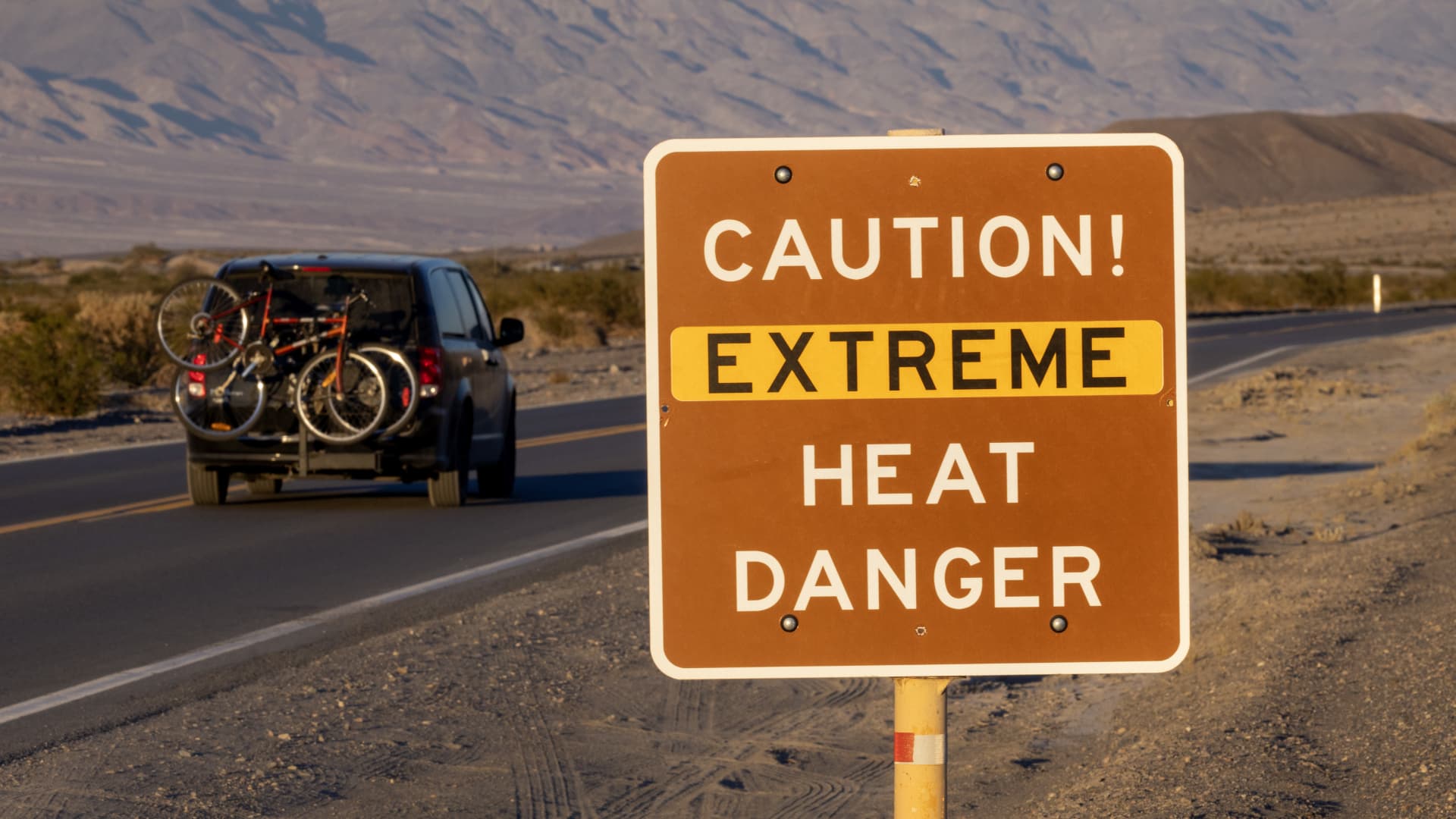 Death Valley National Park on July 15, 2023, near Furnace Creek, California.