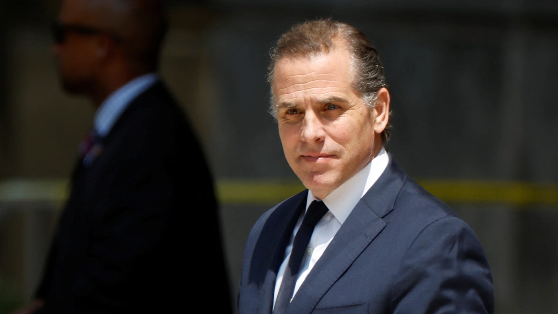 Hunter Biden, son of U.S. President Joe Biden, departs federal court after aplea hearing on two misdemeanor charges of willfully failing to pay income taxes in Wilmington, Delaware, July 26, 2023.