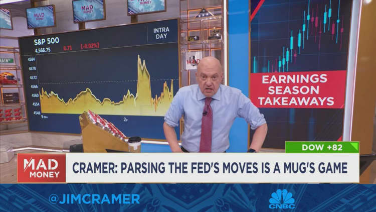 Parsing the Fed's moves is a mug's game, says Jim Cramer