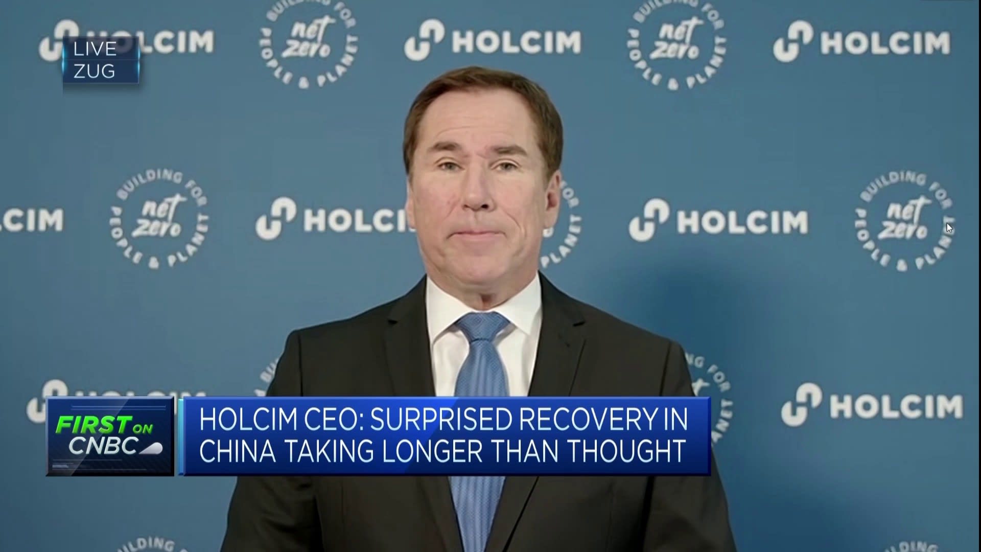 Holcim CEO says he's 'surprised' China's recovery is taking longer than expected