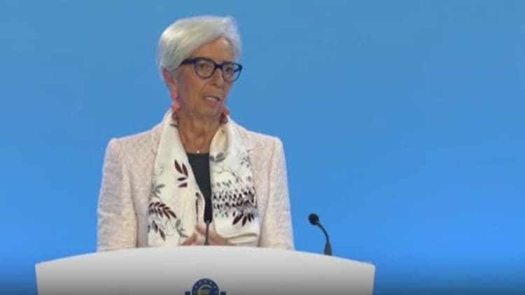 The ECB has not discussed further reductions to its balance sheet, Lagarde says
