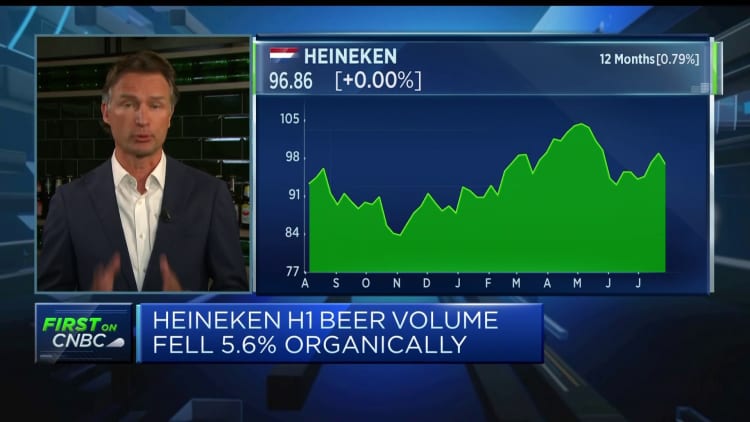 Heineken CEO discusses inflationary pressures of the first half