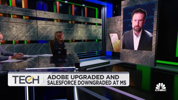 Adobe upgraded and Salesforce downgraded at Morgan Stanley
