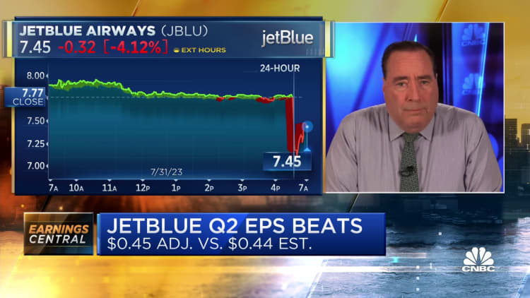 JetBlue cuts forecast on shift to international travel, end of American Airlines partnership
