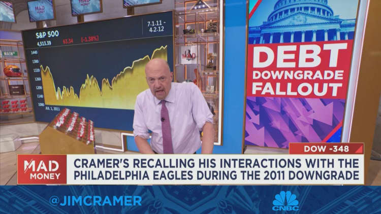 I'm not concerned about the Fitch downgrade, says Jim Cramer