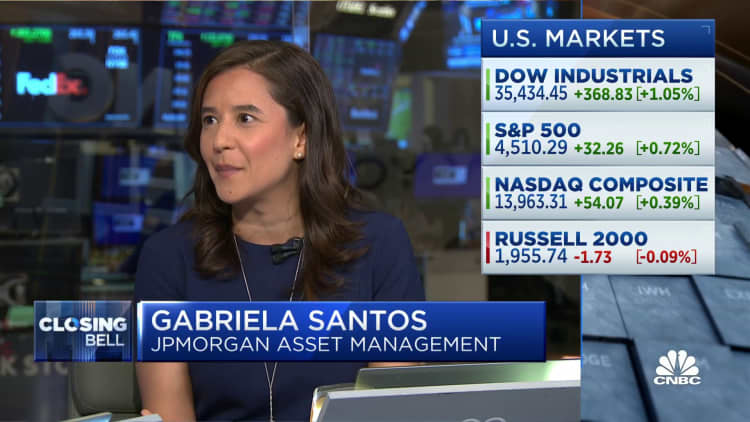 JPMorgan's Gabriela Santos says the odds of a soft landing have risen