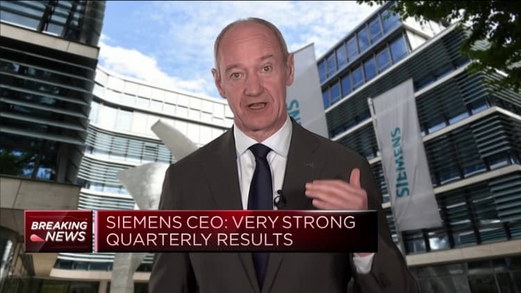 Siemens CEO says China's economy will pick up in the next few quarters