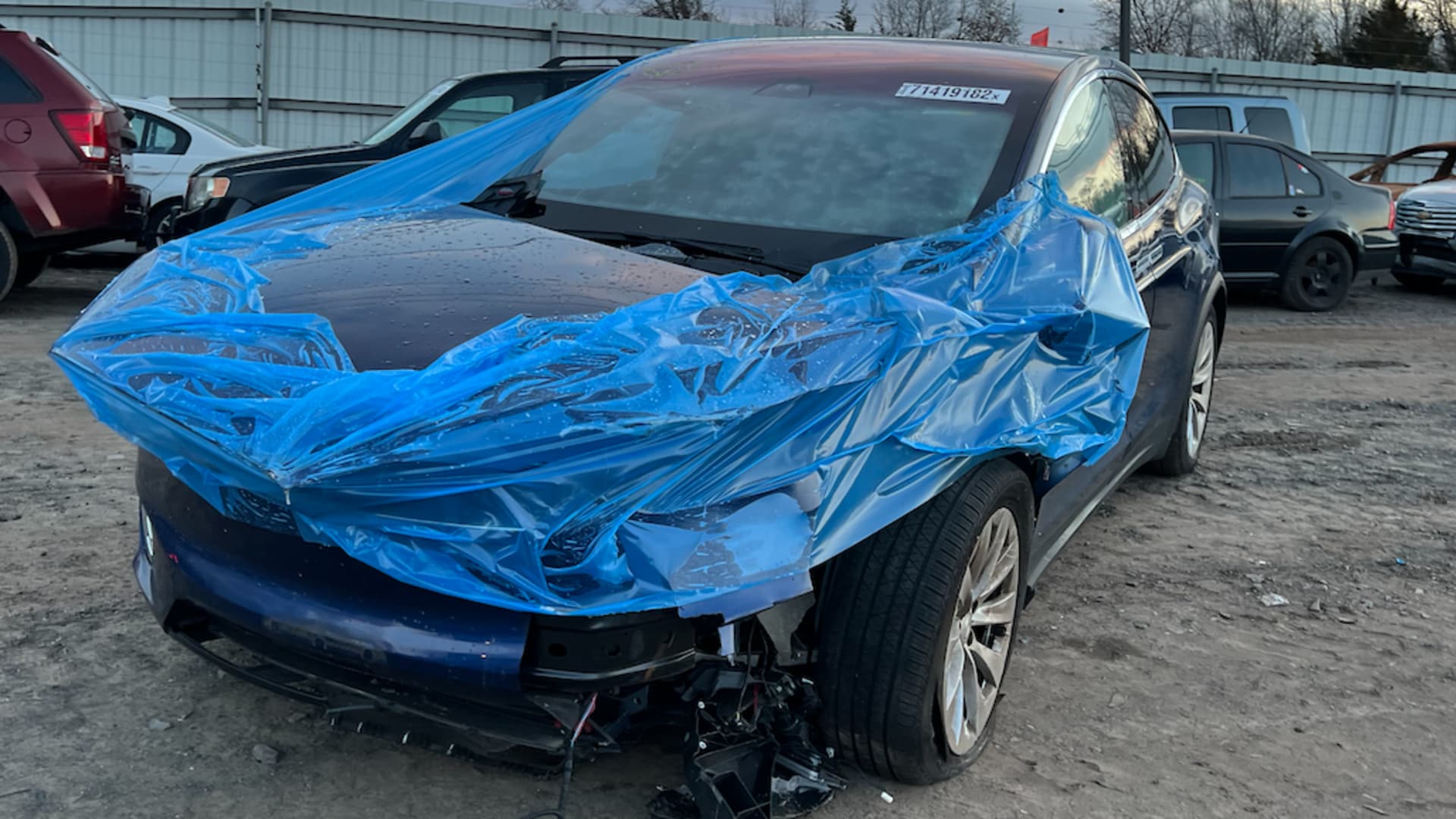 A totaled Tesla was sold for parts in the U.S. but came back online in Ukraine — here’s what happened