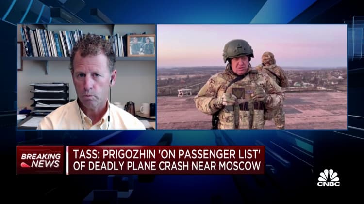 Prigozhin reportedly 'on passenger list' of deadly plane crash near Moscow