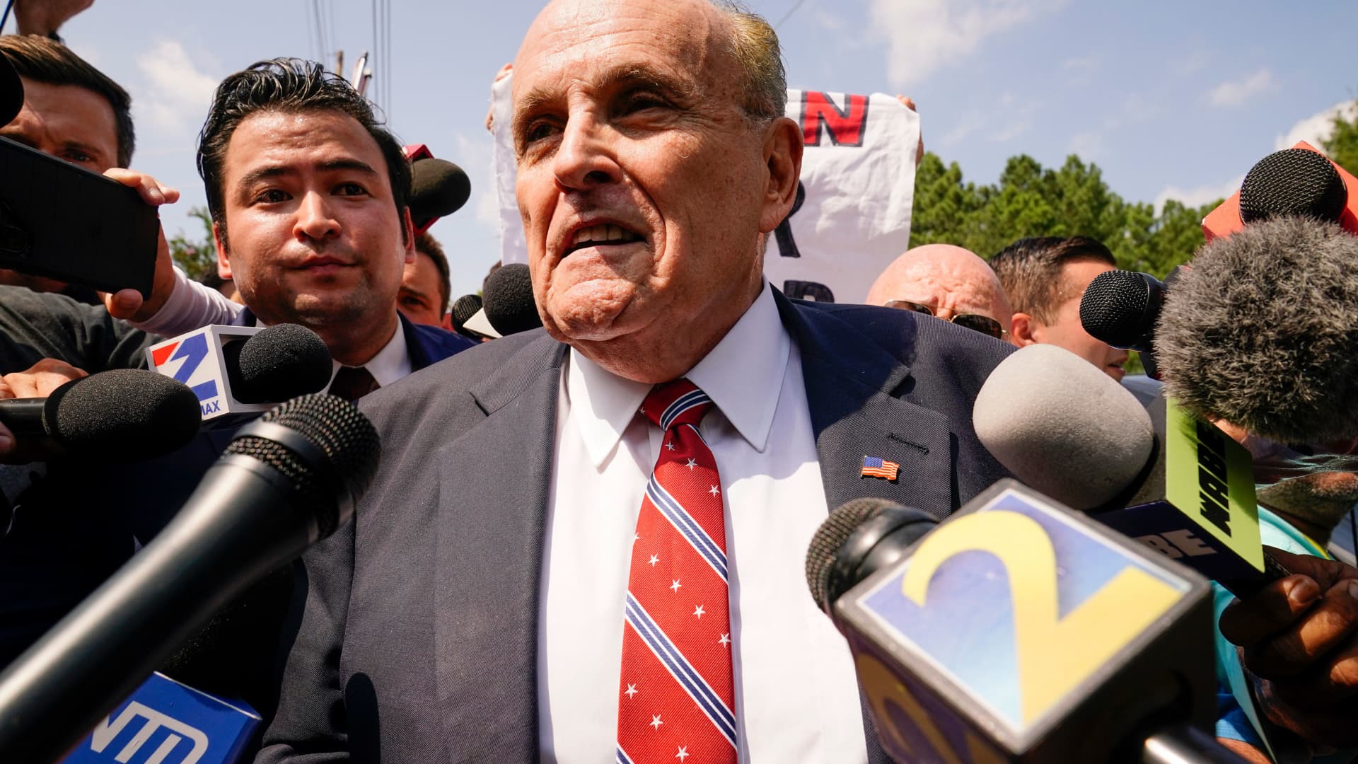 Judge orders default judgment, sanctions against Rudy Giuliani in election workers’ lawsuit