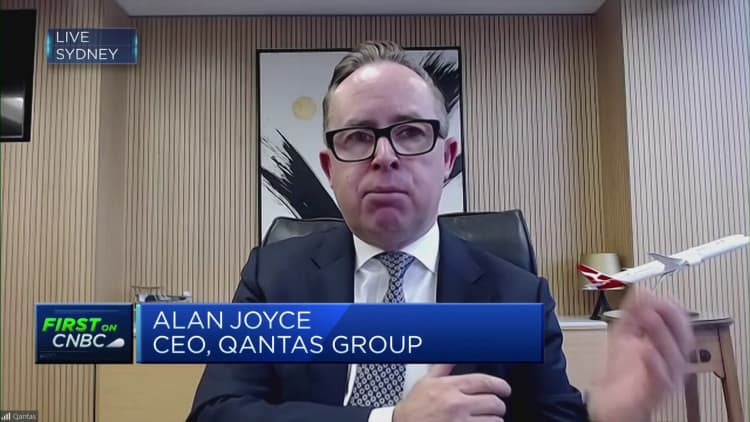 Qantas CEO says its results are back to 'record levels of profitability'