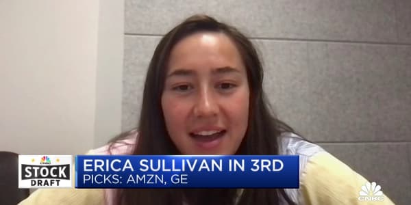 CNBC’s Stock Draft: Olympic swimmer Erica Sullivan sits in third with Amazon and GE