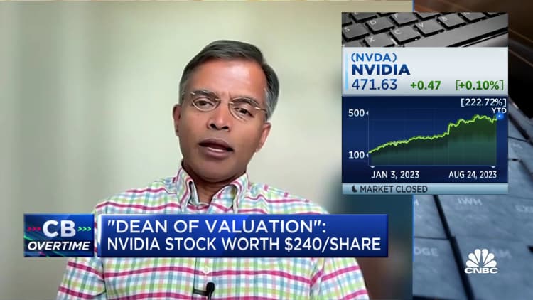 Nvidia is worthy  $240 per share, says NYU's Aswath Damodaran