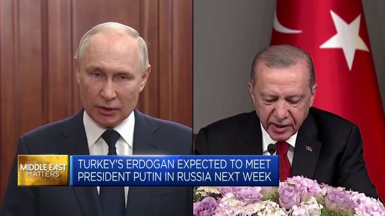 Turkey's President Erdoğan is expected to meet Putin in Russia