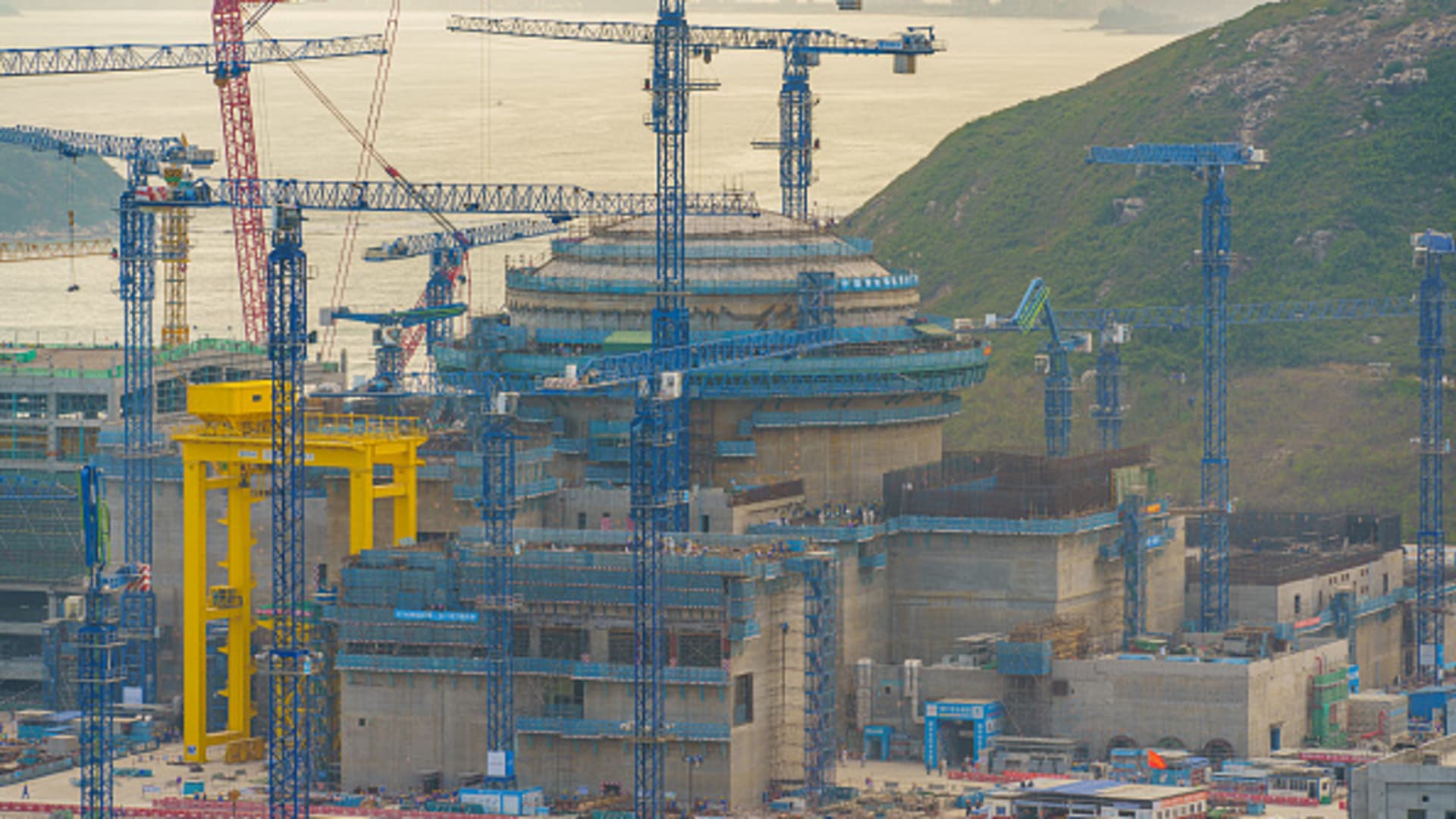 HUIZHOU, CHINA - FEBRUARY 19: Taipingling Nuclear Power Plant is pictured on February 19, 2023 in Huizhou, Guangdong Province of China. Taipingling Nuclear Power Plant is scheduled to be put into operation in 2025.