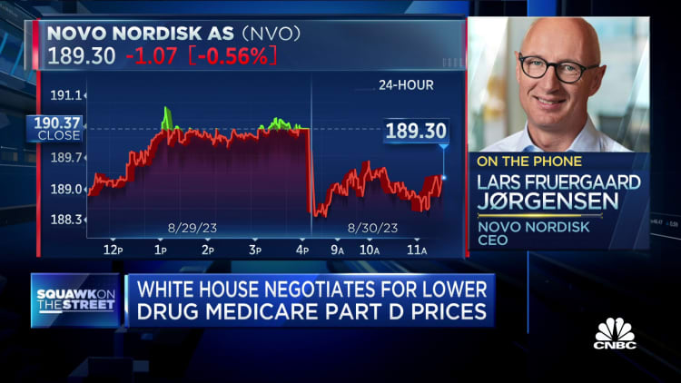 CEO de Novo Nordisk: Aún no está claro exactamente cómo afectarán las negociaciones de precios de Medicare a las acciones financieras