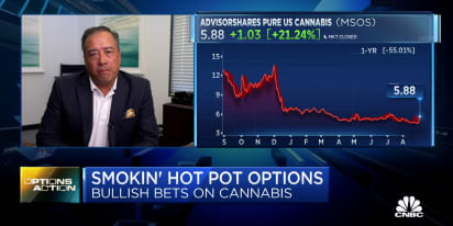 Options Action: Options trader bets cannabis ETF hits $10 by January