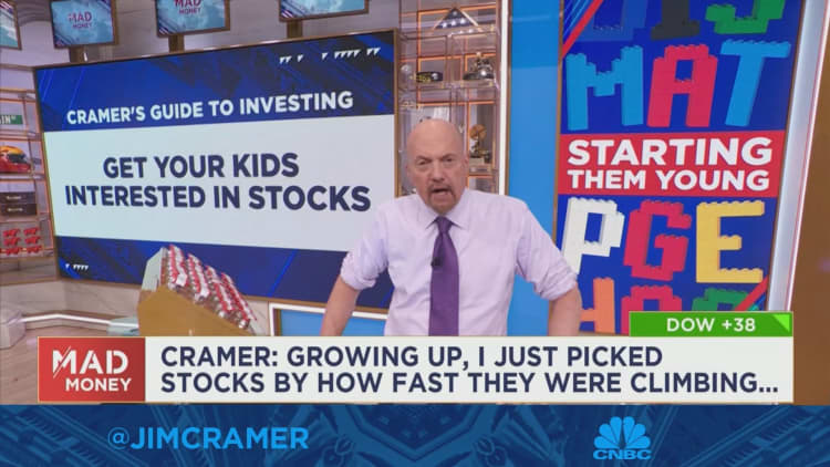 Jim Cramer talks the benefits of kids investing in comapnies they know